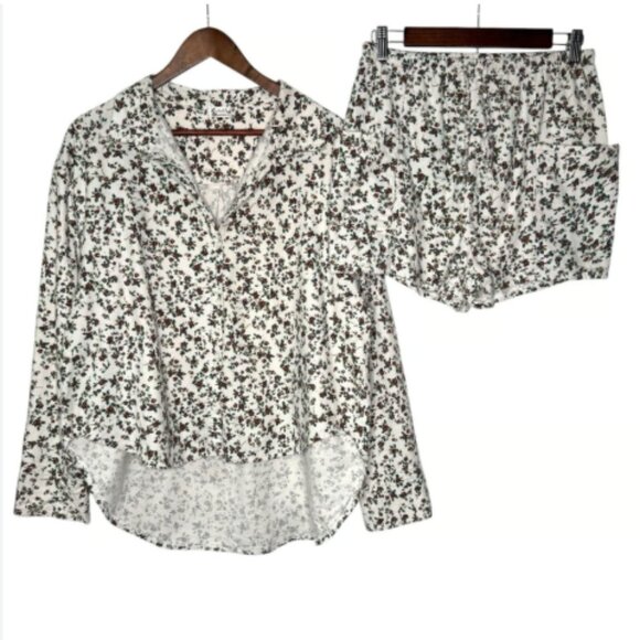 new FREE PEOPLE Early Morning 100% cotton Sleep SET! Ivory Combo 257  3T2M - Picture 6 of 12